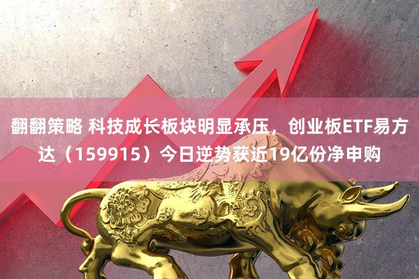 翻翻策略 科技成长板块明显承压，创业板ETF易方达（159915）今日逆势获近19亿份净申购